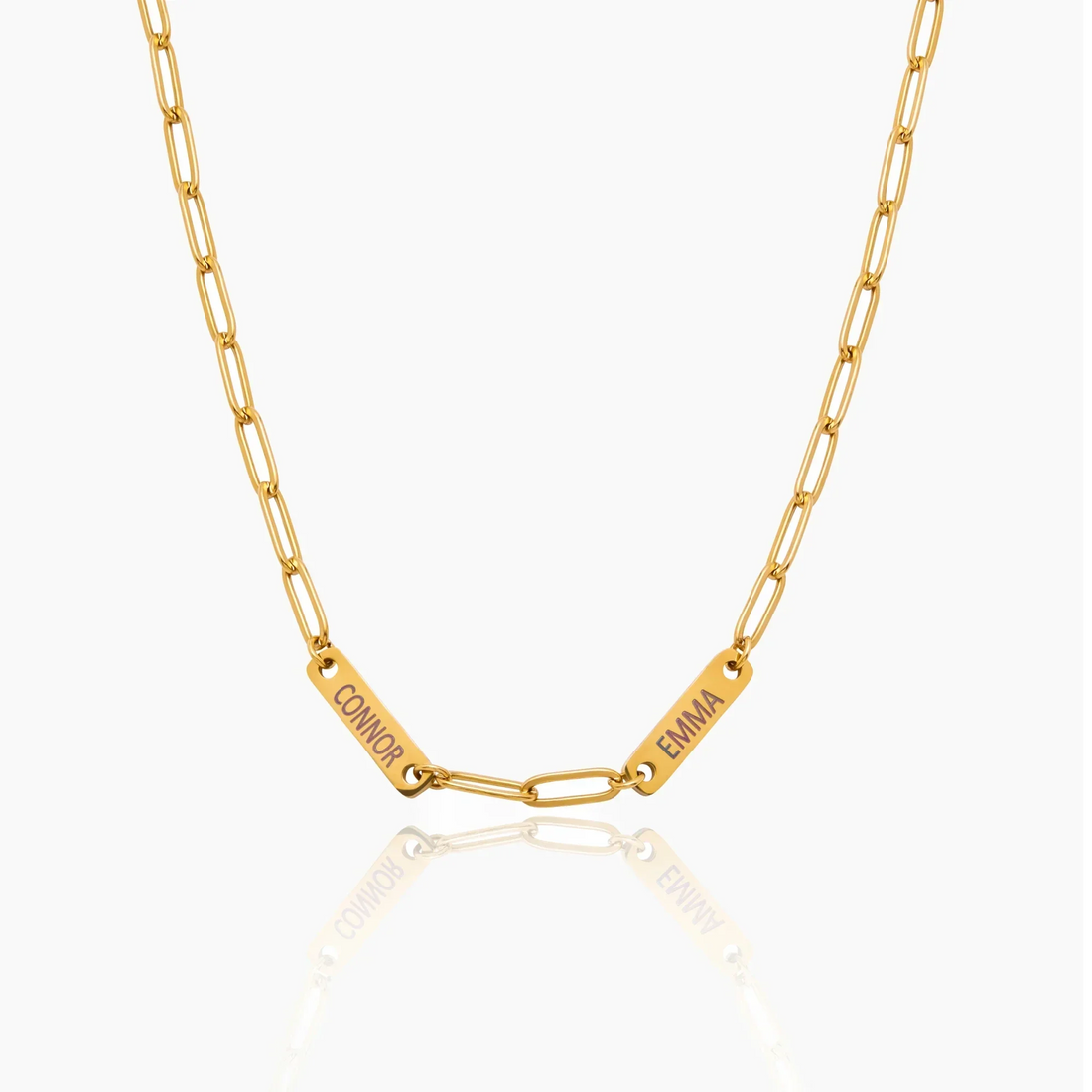 Paperclip Multiple Name Necklace