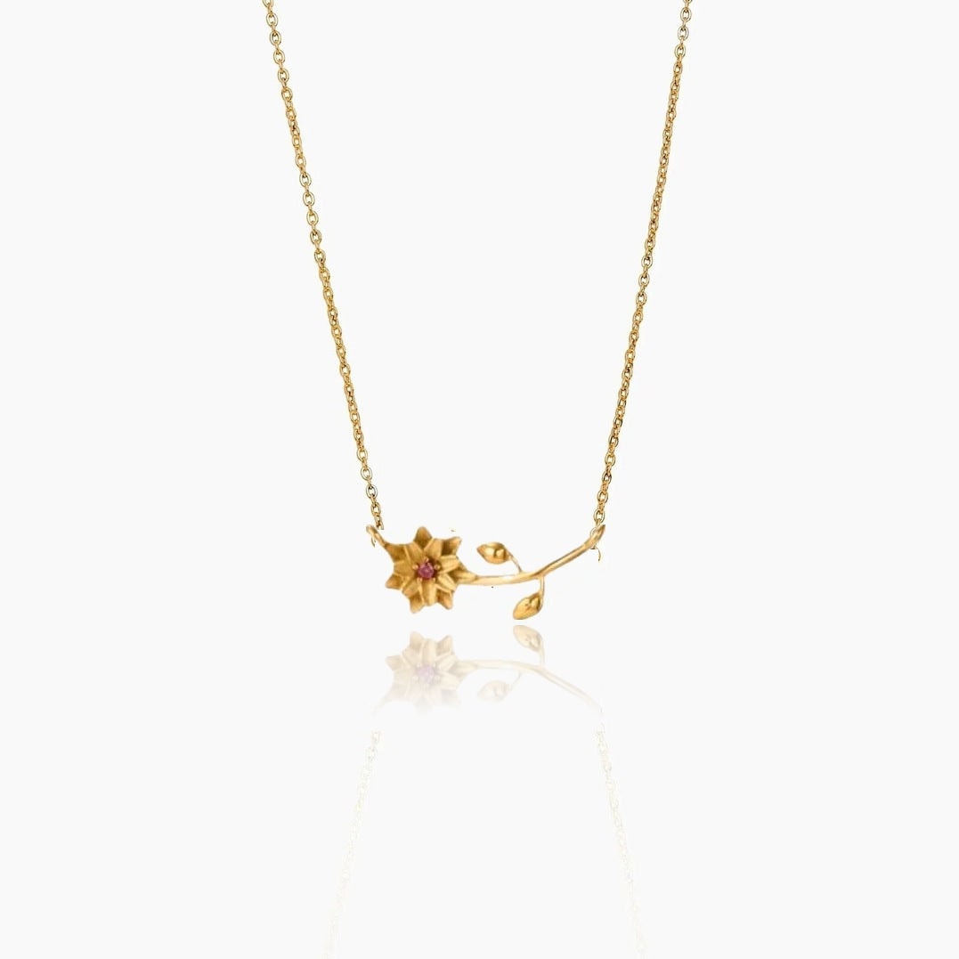 Delicate Necklace with Birth Flower