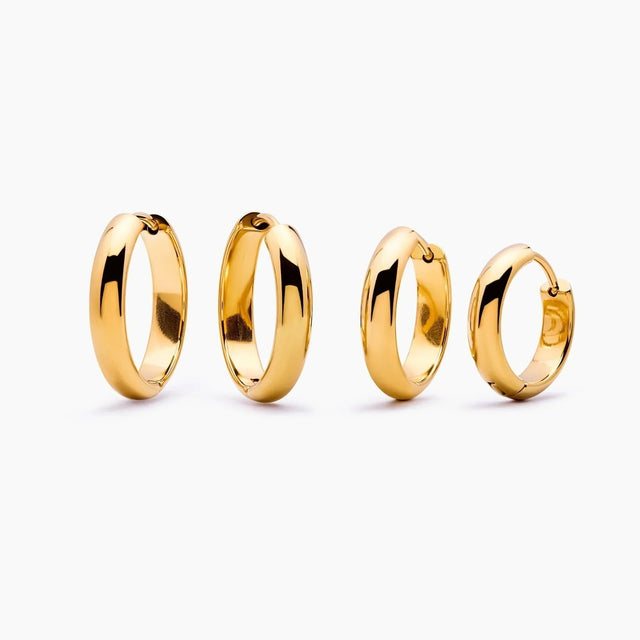 Bold Dome Hoop Earrings