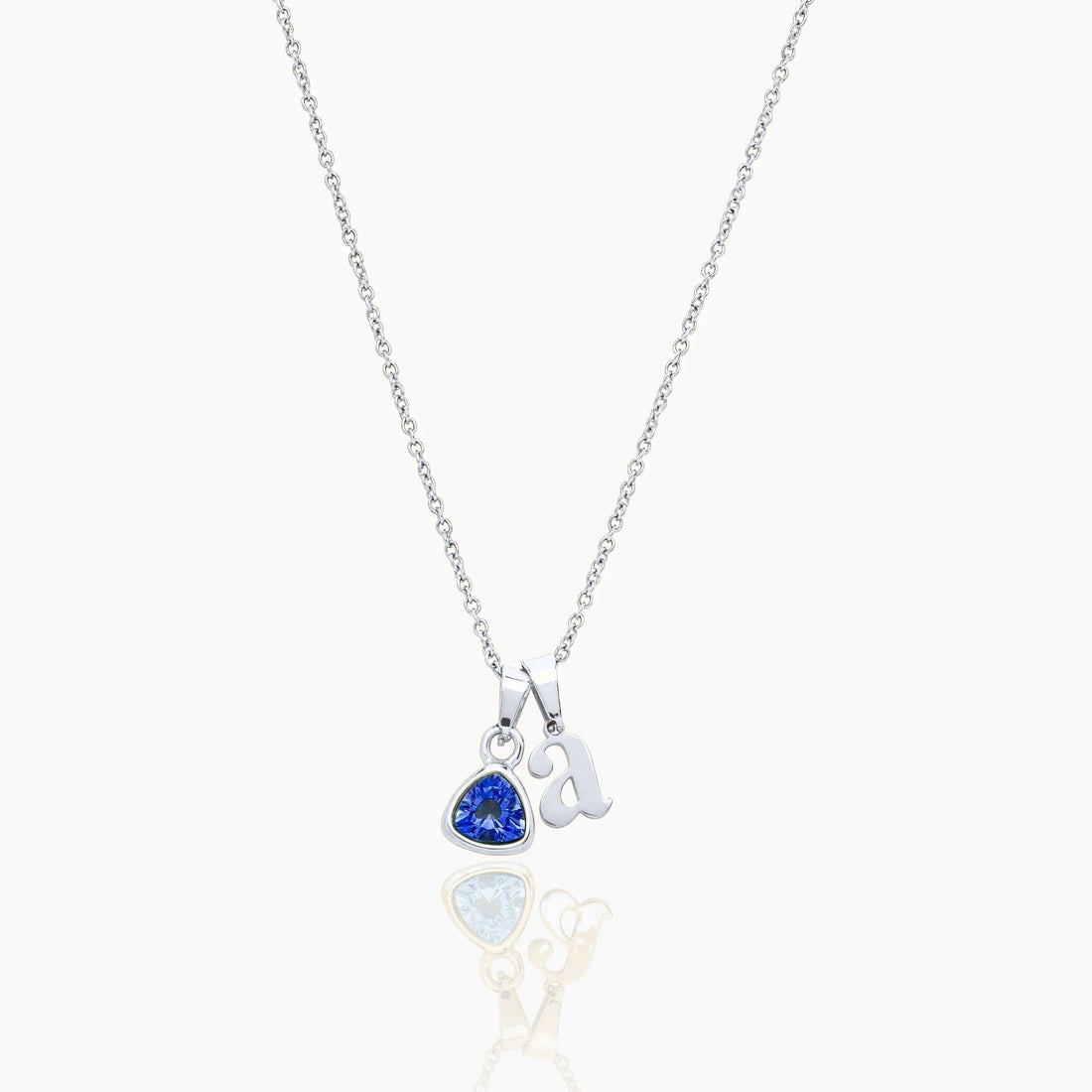 By Heart Initial and Birthstone Necklace