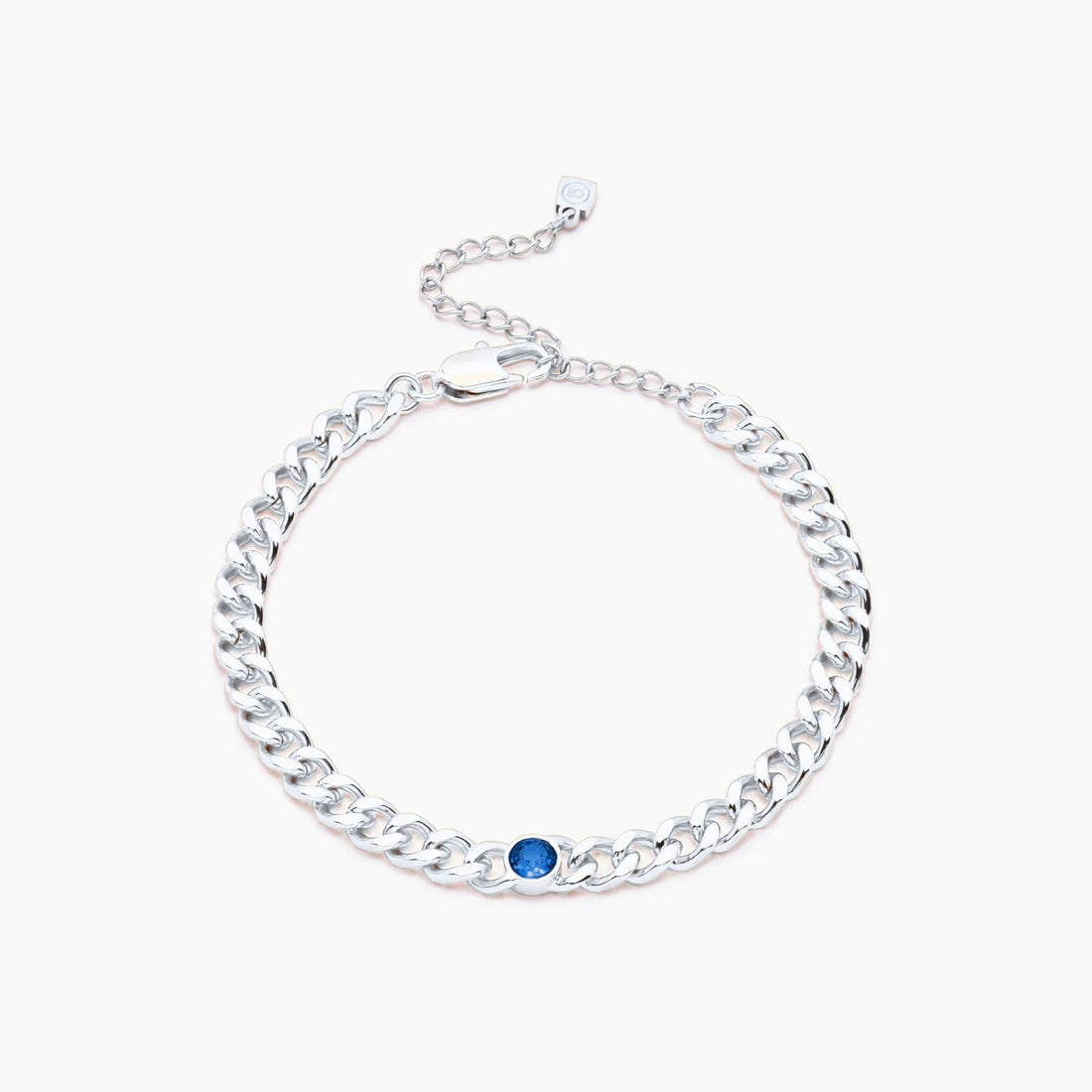 Curb Chain Bracelet with Birthstone