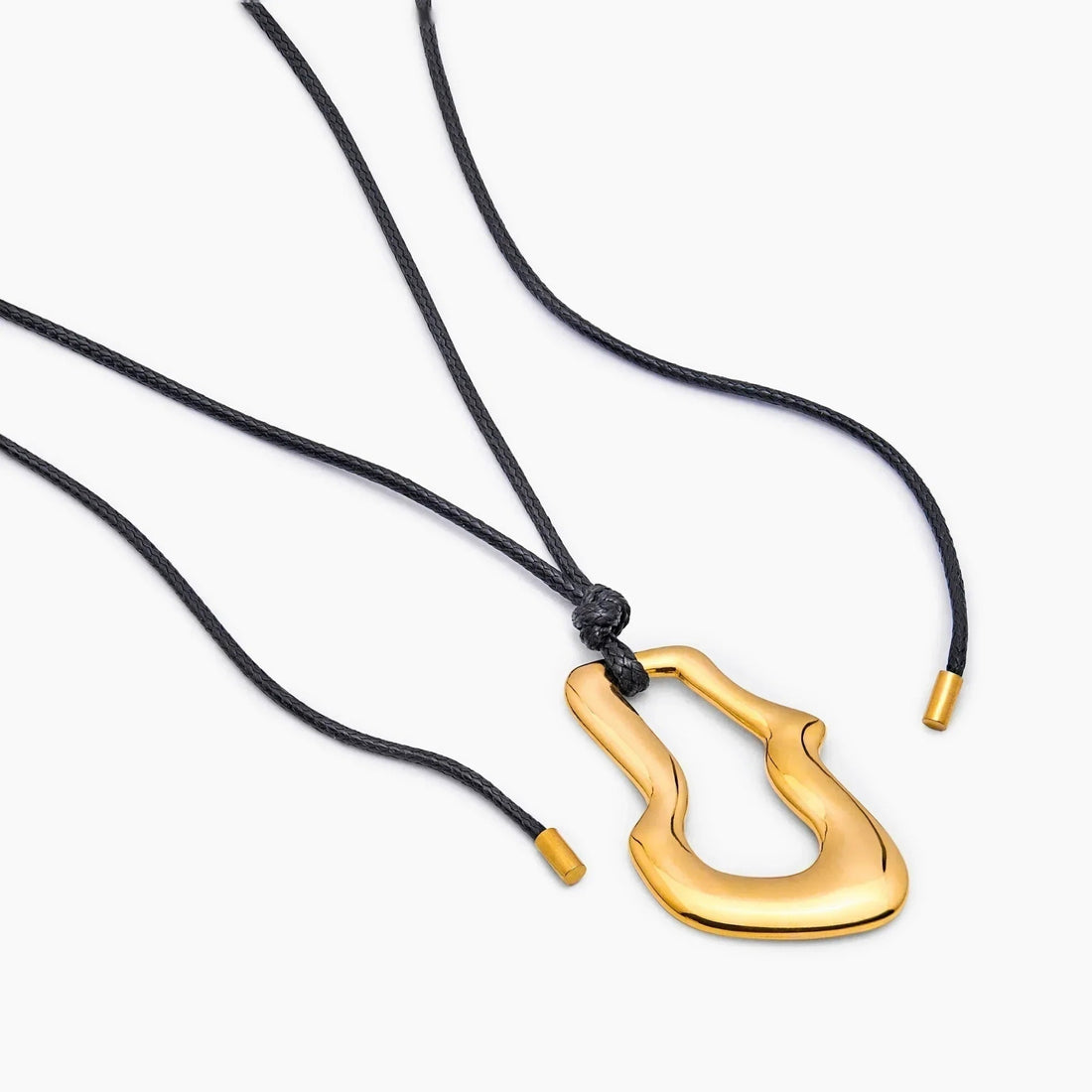 Fluid Wave Cord Necklace