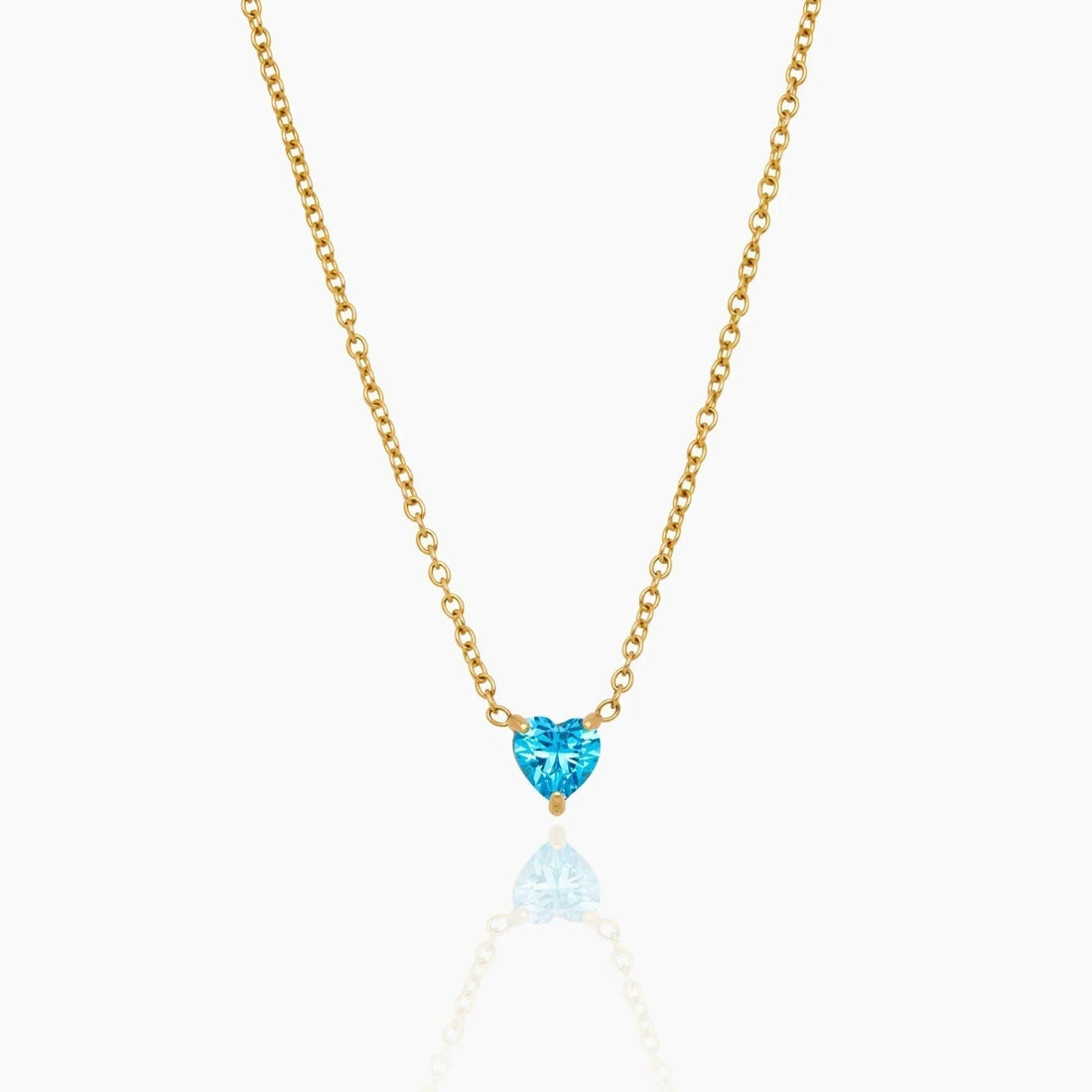Heart Birthstone Necklace