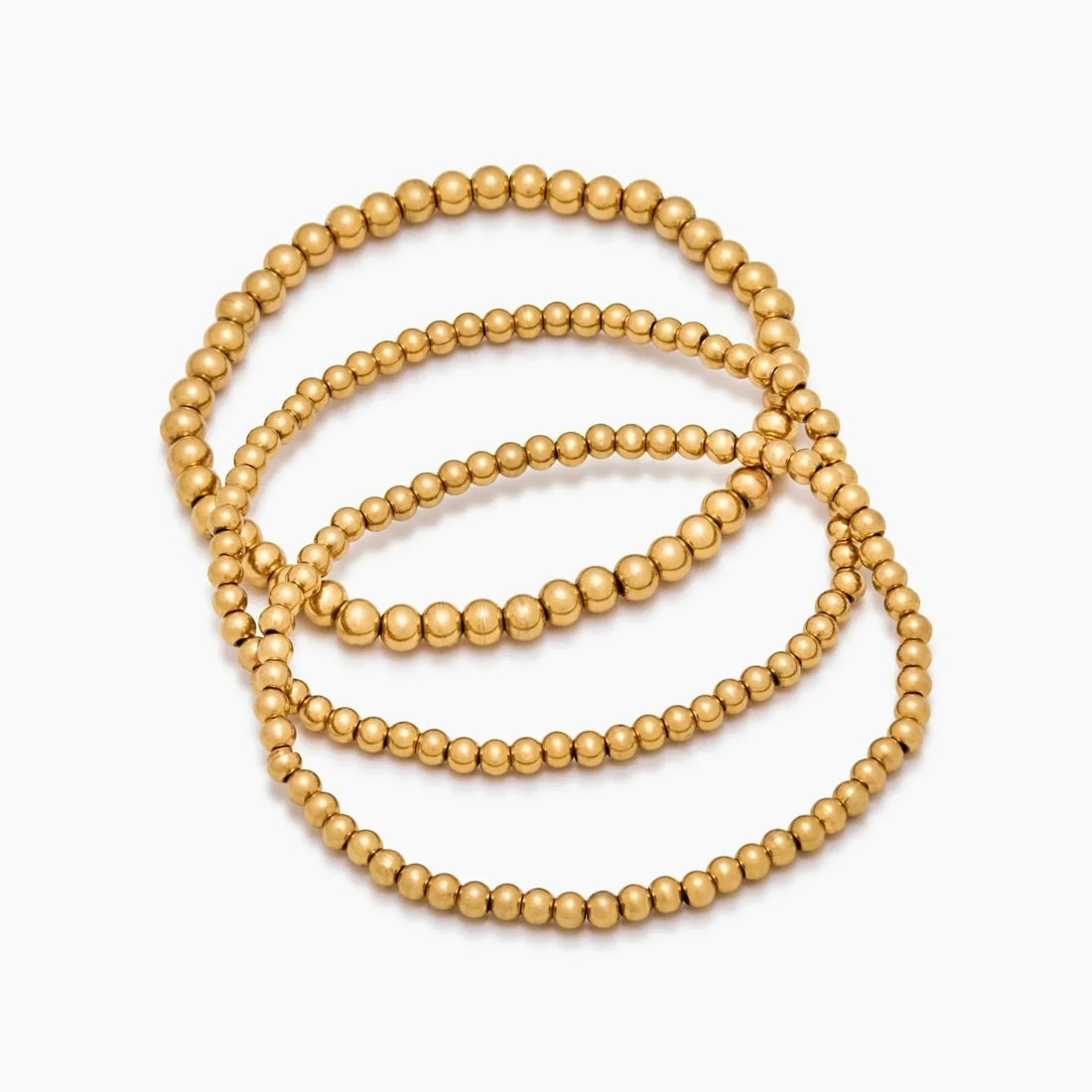 433 Bracelet Set with Gold Beads