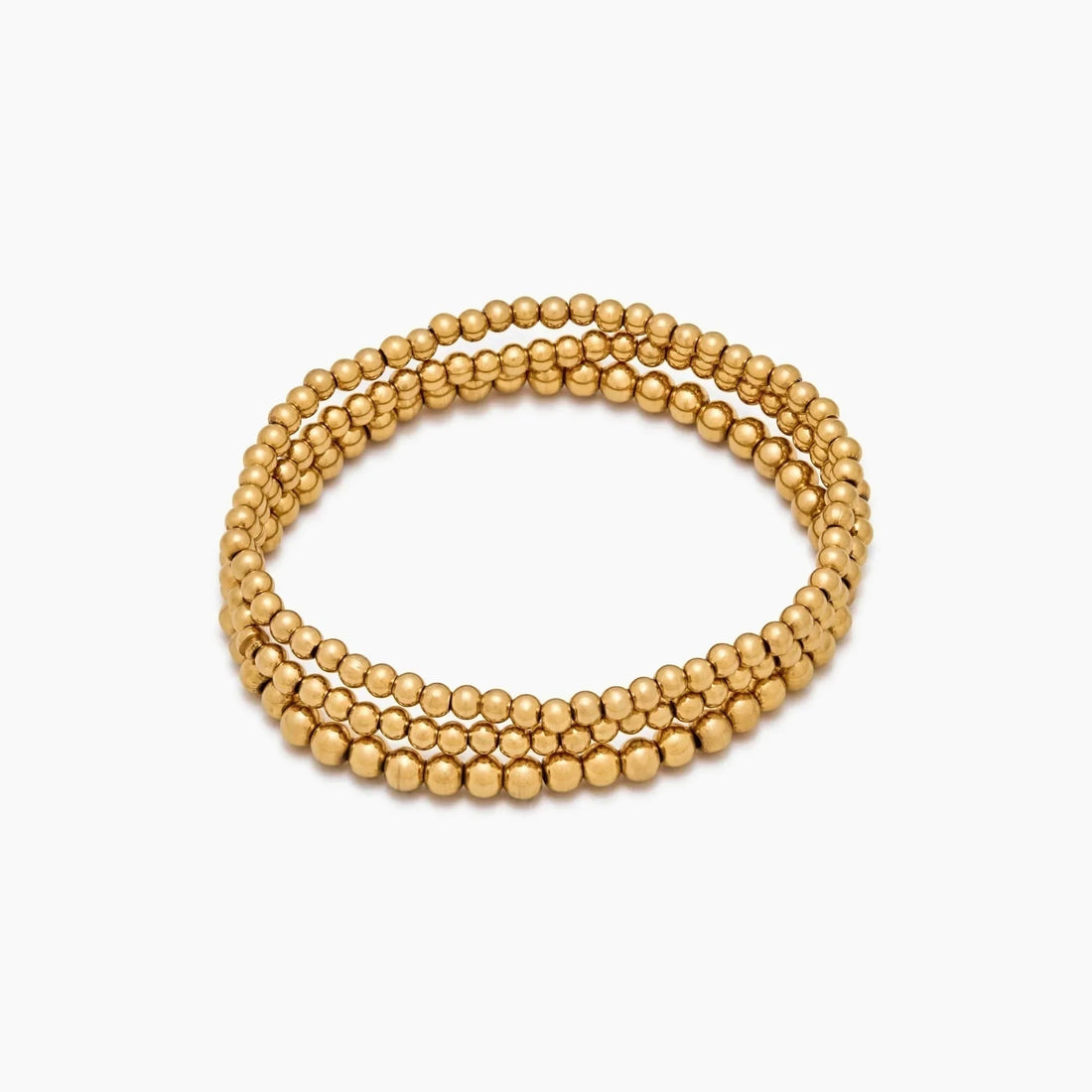 433 Bracelet Set with Gold Beads