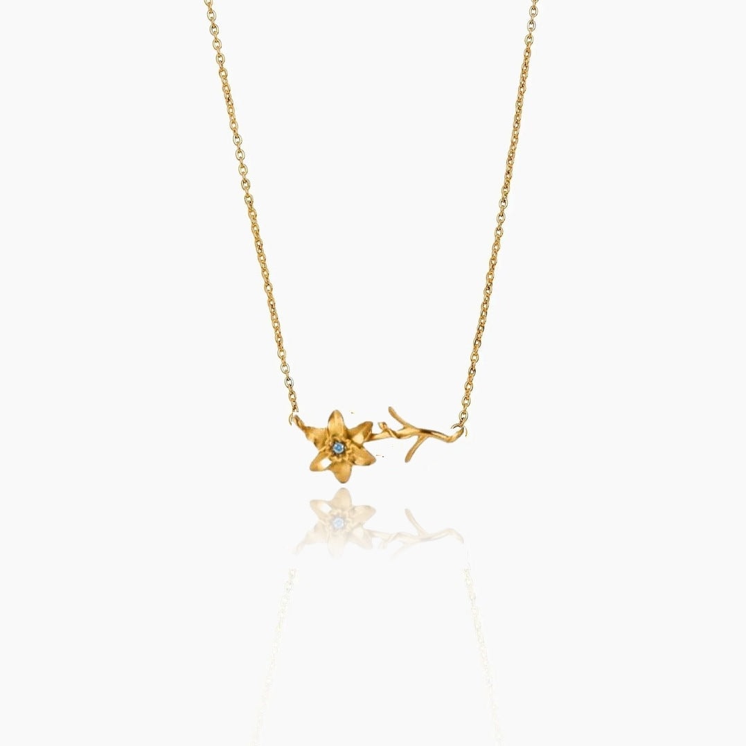 Delicate Necklace with Birth Flower