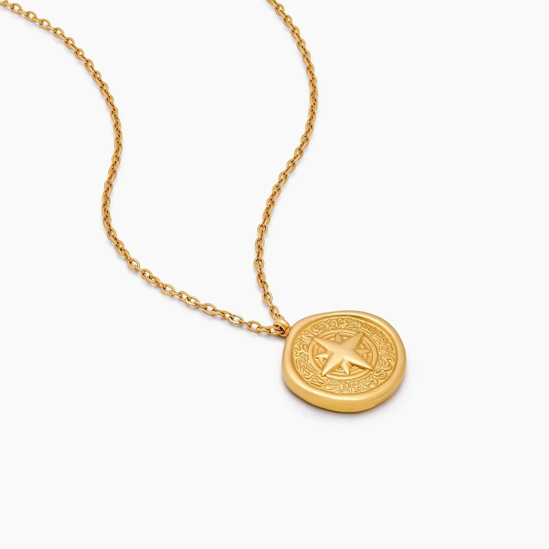 Gold Compass Necklace