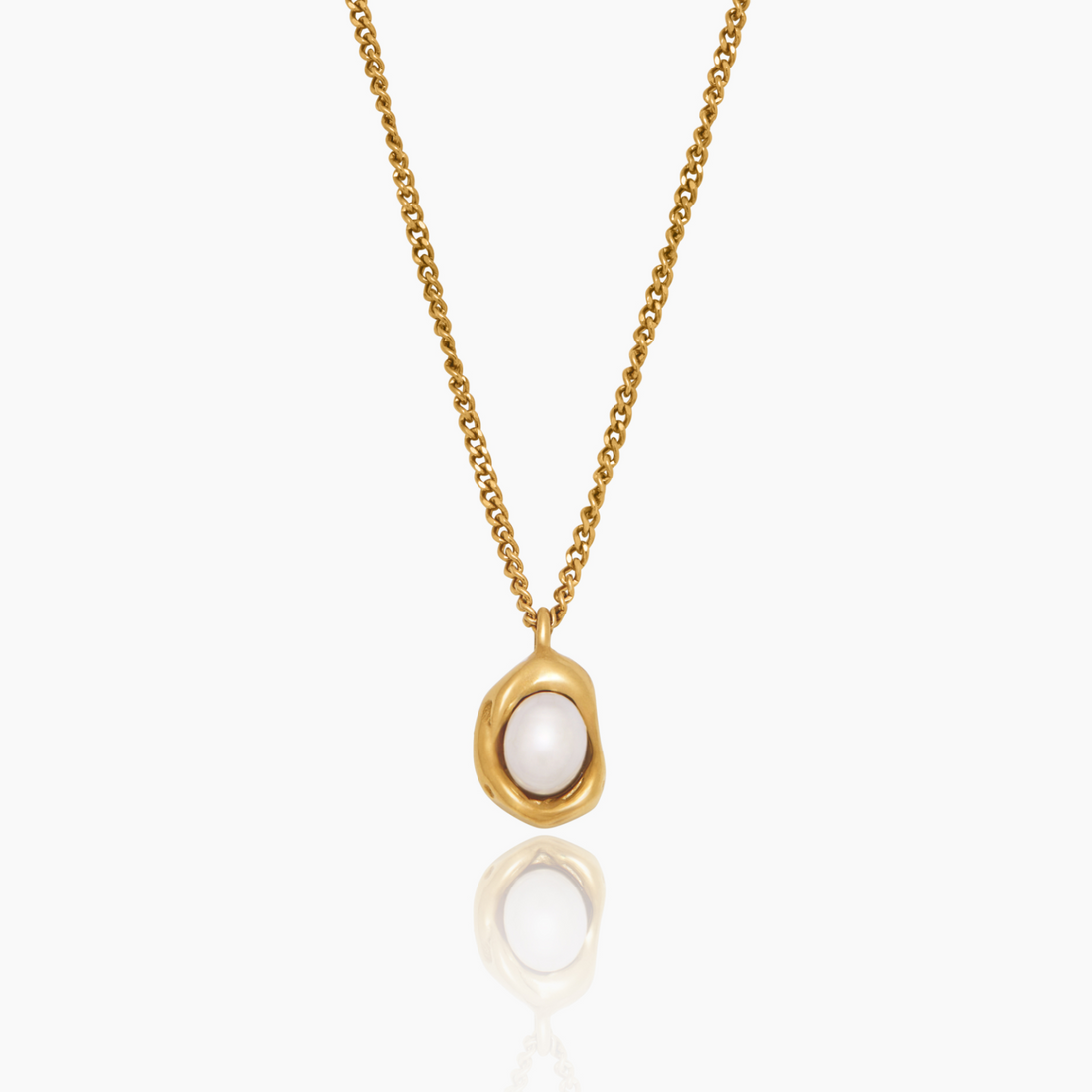 Luna Drop Pearl Necklace