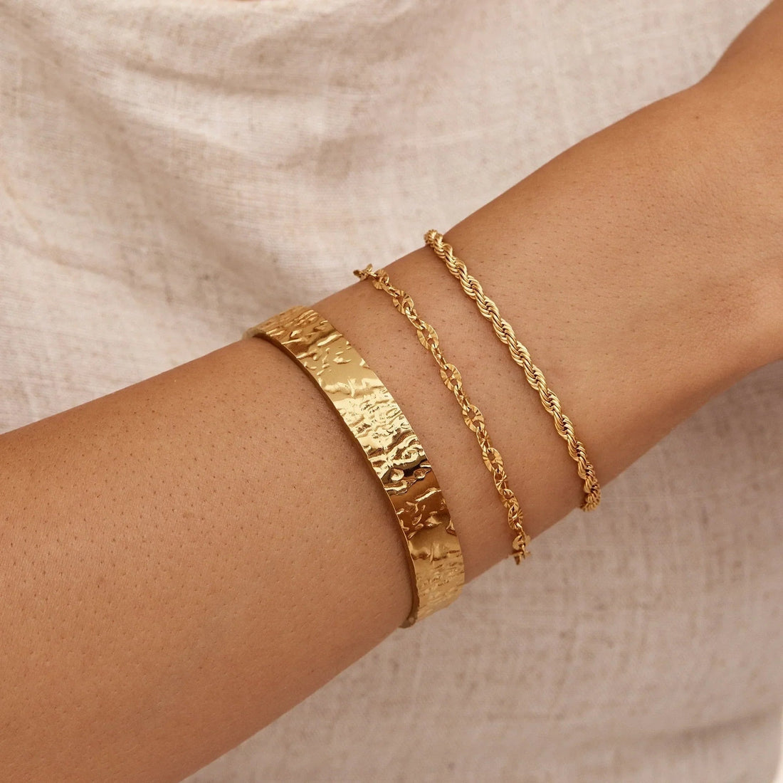 Textured Cuff Bracelet