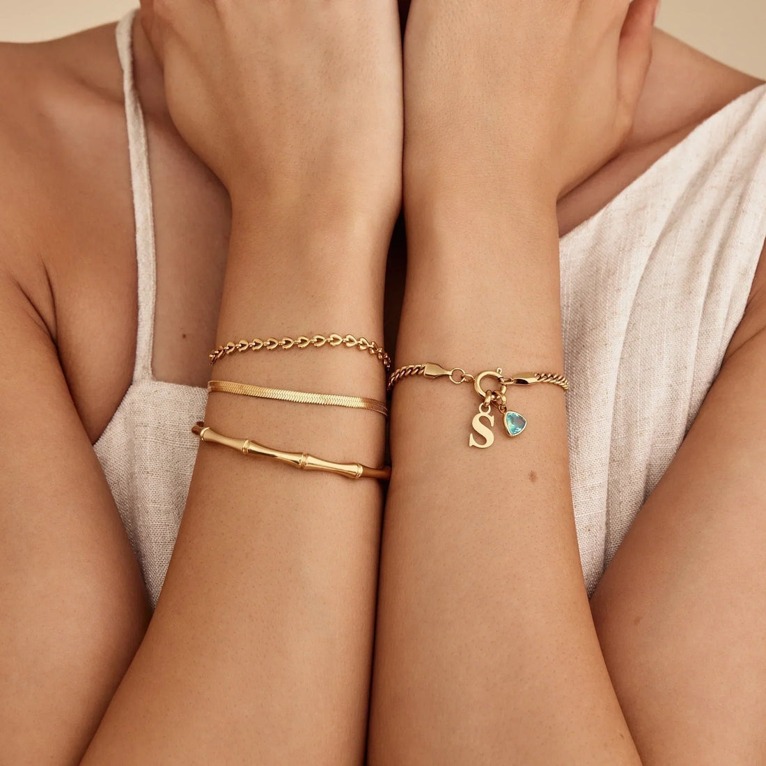 Gold Bamboo Bangle