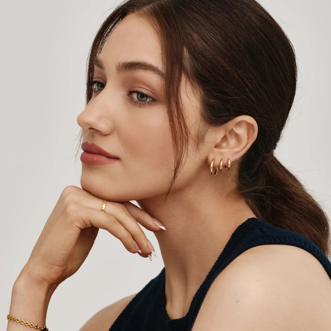 Essential Gold Hoops Set