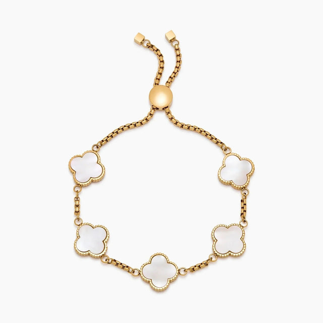 Mother-of-Pearl Clover Bracelet
