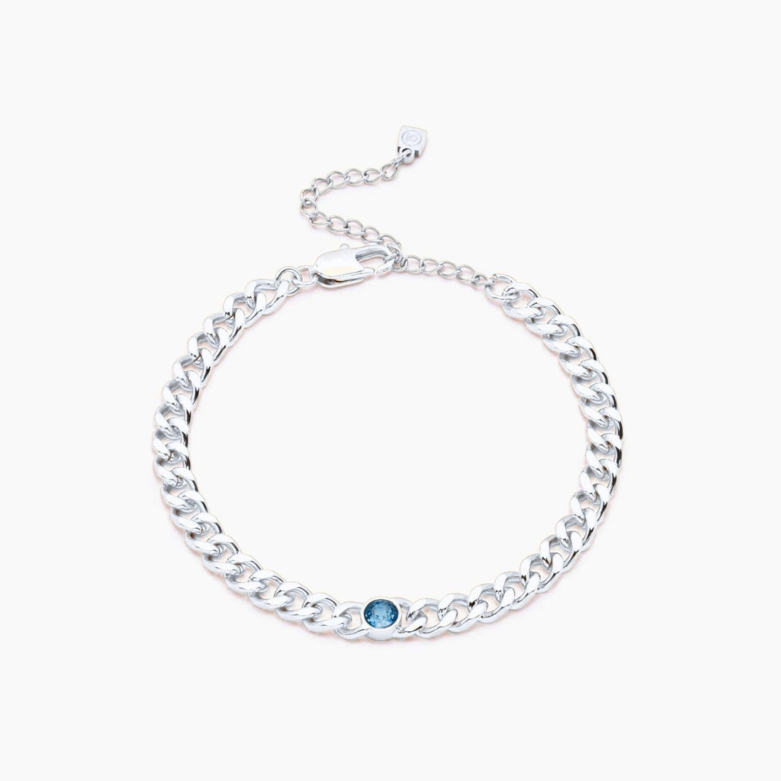 Curb Chain Bracelet with Birthstone