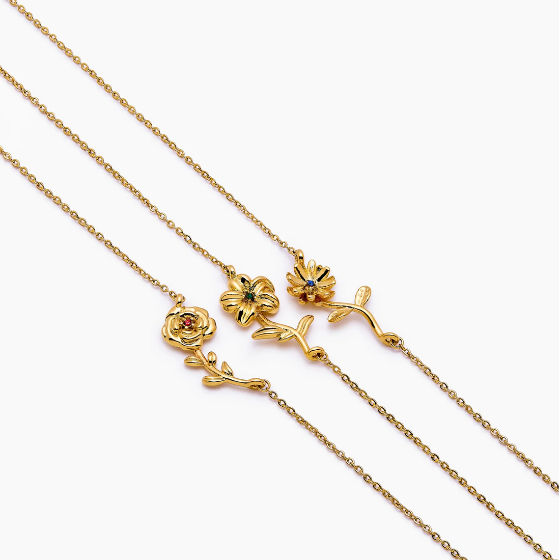 Delicate Necklace with Birth Flower