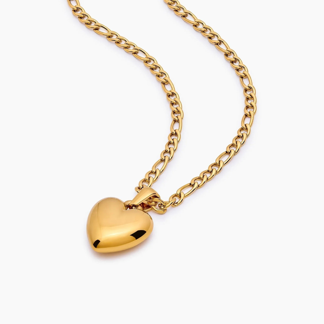 Necklace with Puffy Heart Pendant