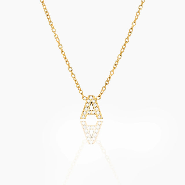 Pavé Initial Necklace