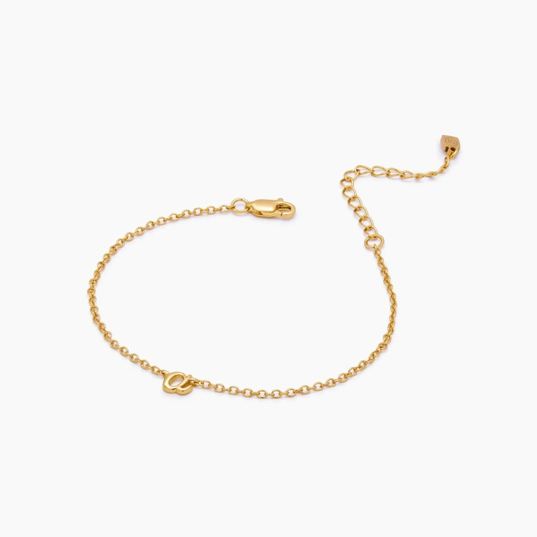 Delicate Bracelet with Cursive Initial