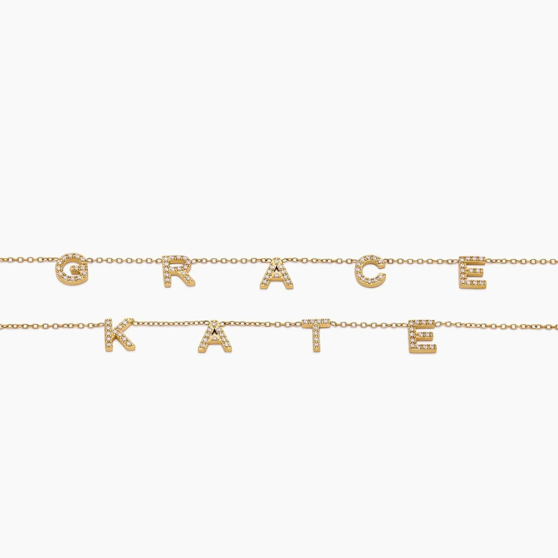 Personalized Name Necklace with Pavé