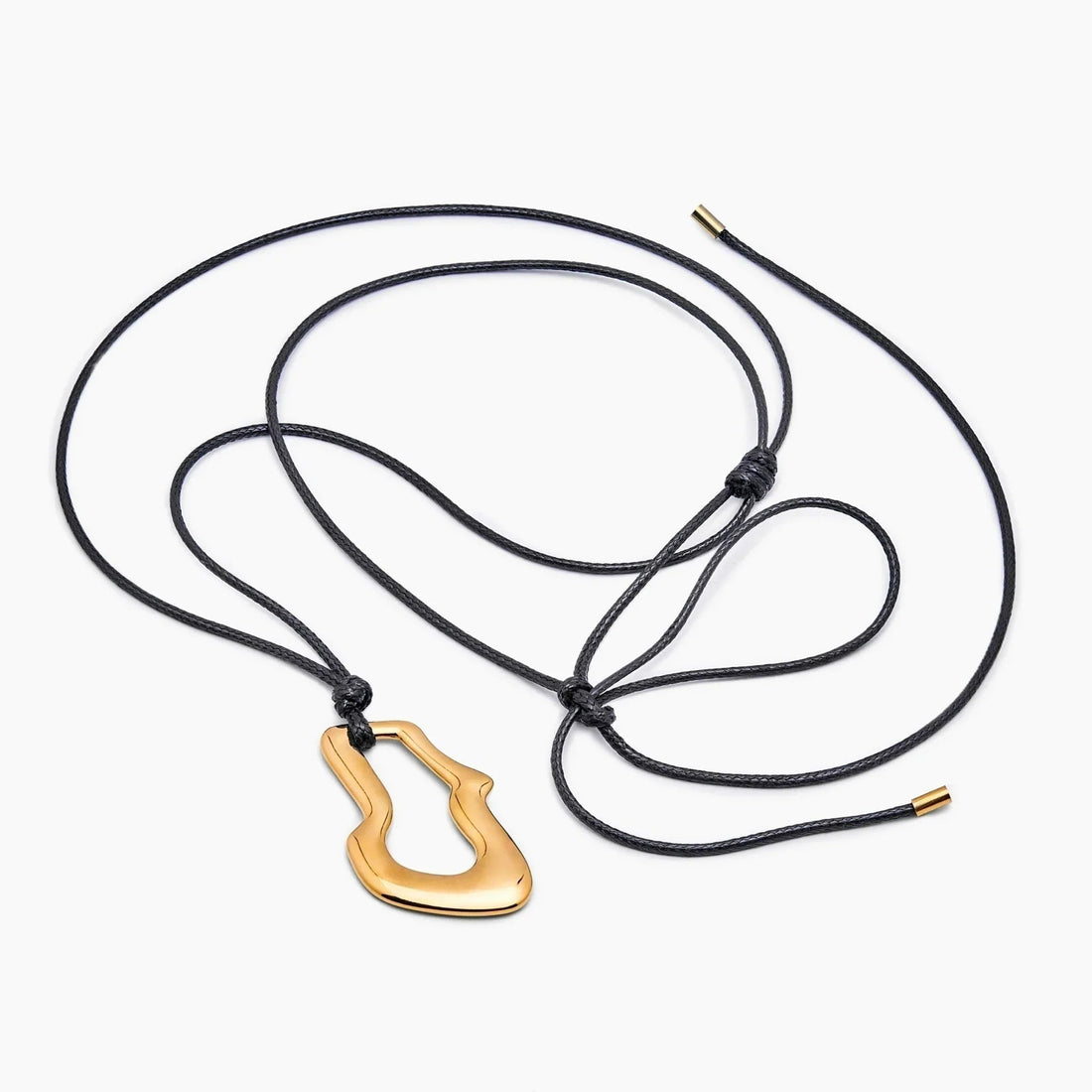 Fluid Wave Cord Necklace