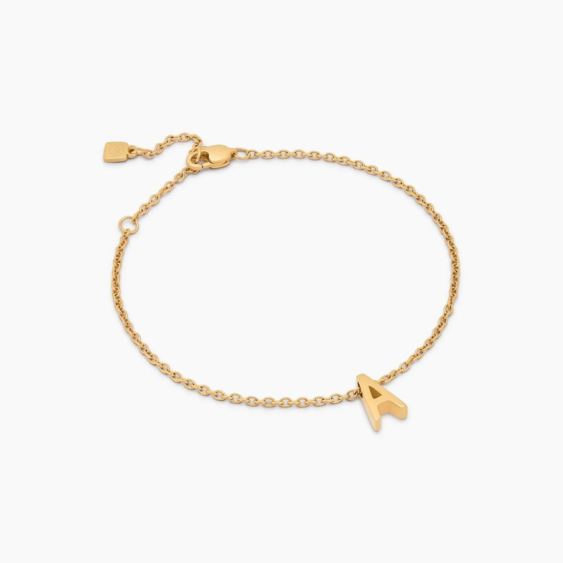 Delicate Bracelet with Initial Charm