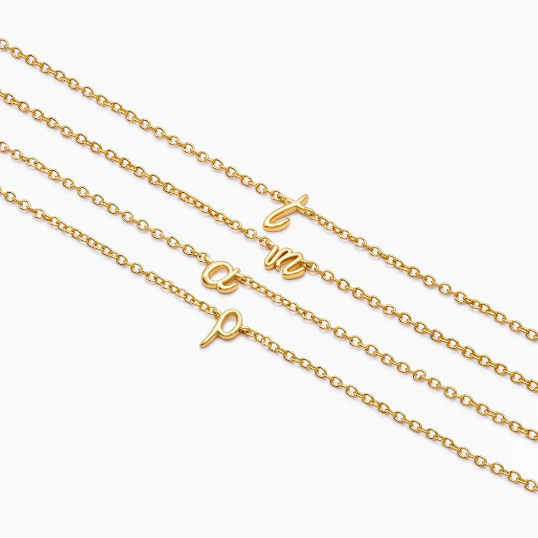 Delicate Bracelet with Cursive Initial