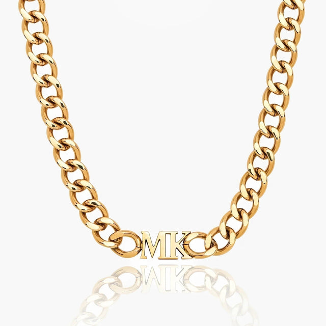 Choker Necklace with Initial