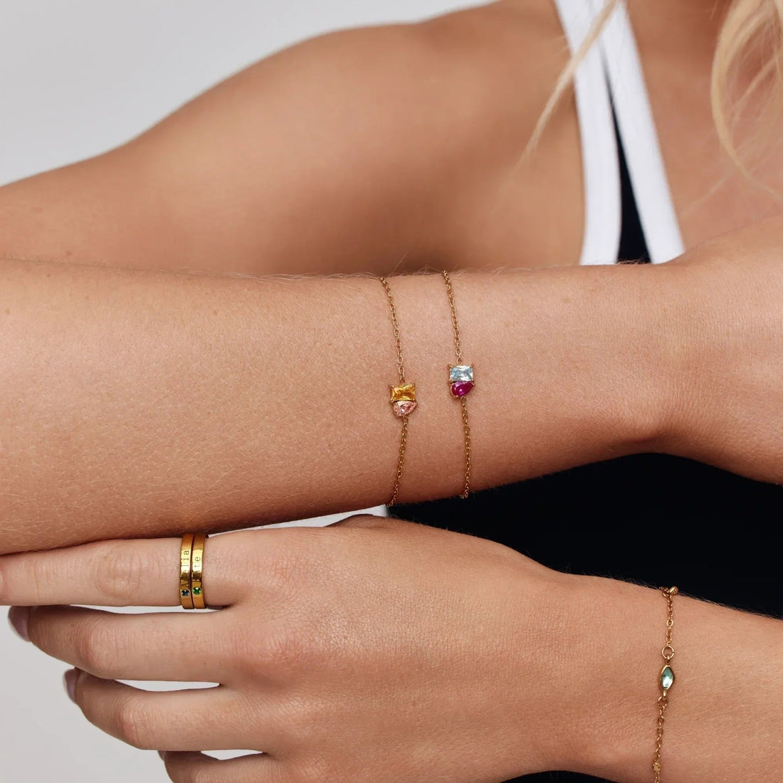 Forever Duo Bracelet with Birthstones