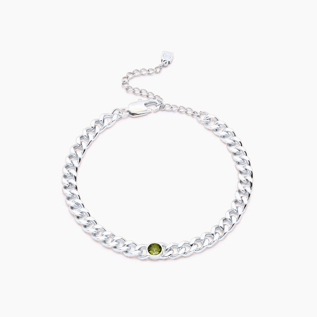 Curb Chain Bracelet with Birthstone
